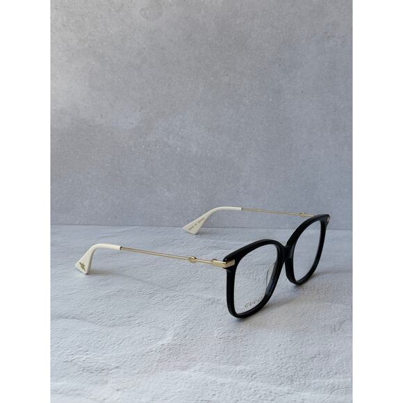 NEW Gucci GG0512O Square Eyeglasses Frames in Black Gold main image 8